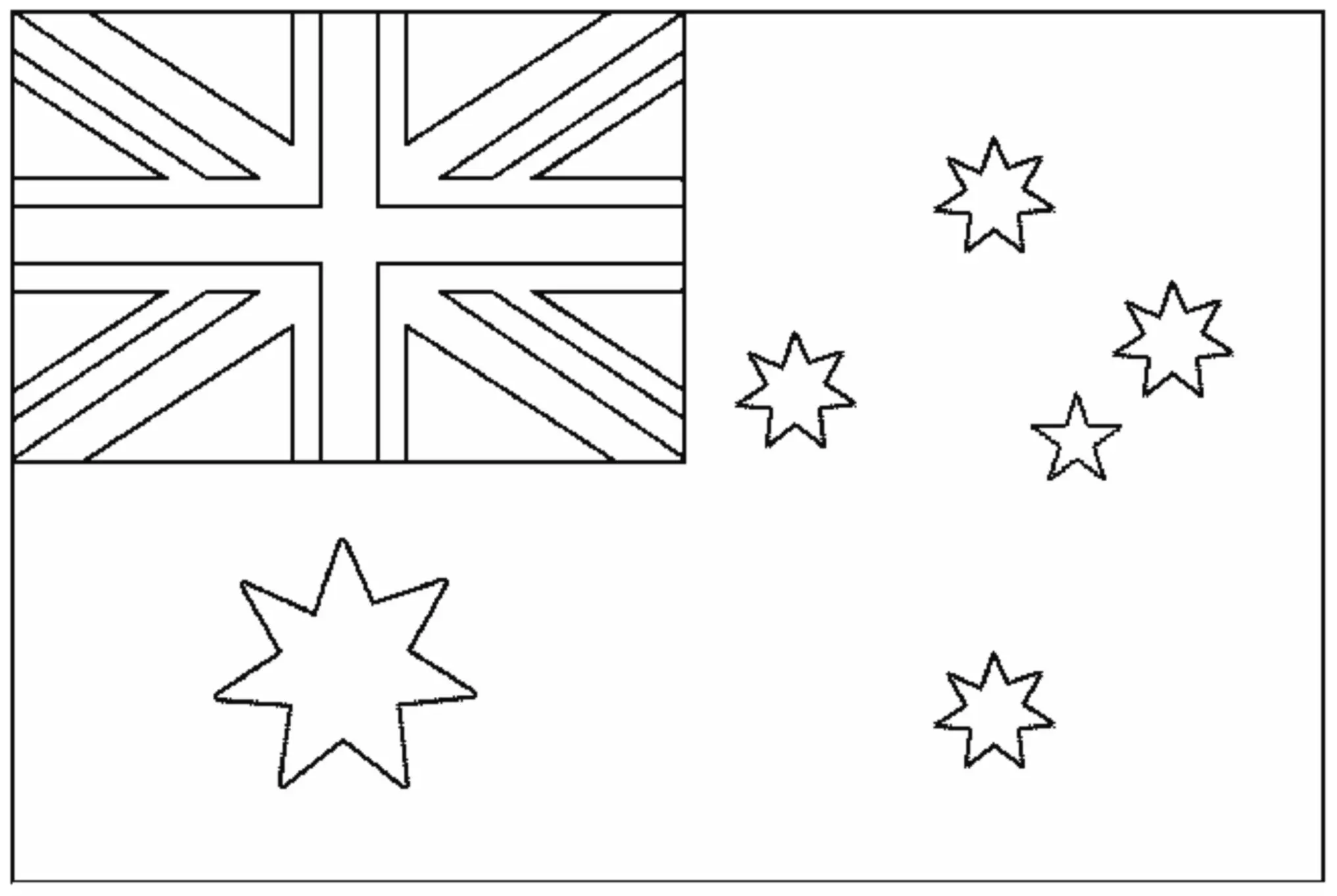 Flags free to color for kids