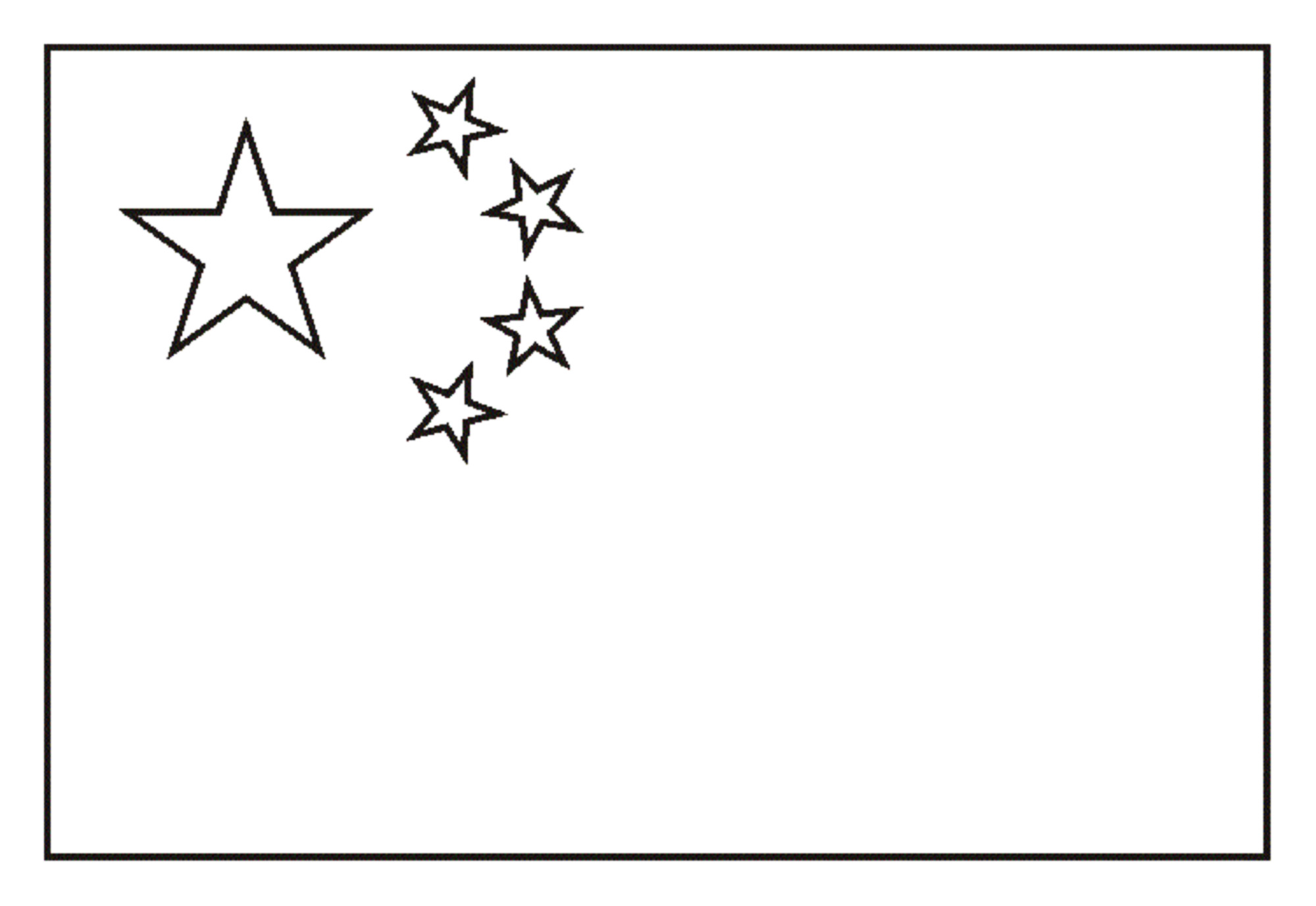 Free Flags coloring page to print and color