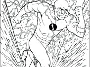 Printable Flash coloring sheets for Kids