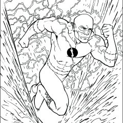 Printable Flash coloring sheets for Kids