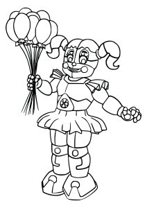 FNAF Circus Baby with balloons