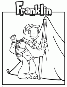 Franklin's coloring to download for free