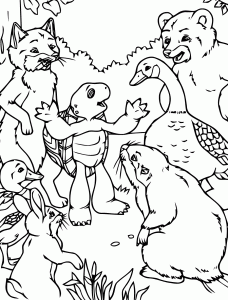 Coloring page franklin for children