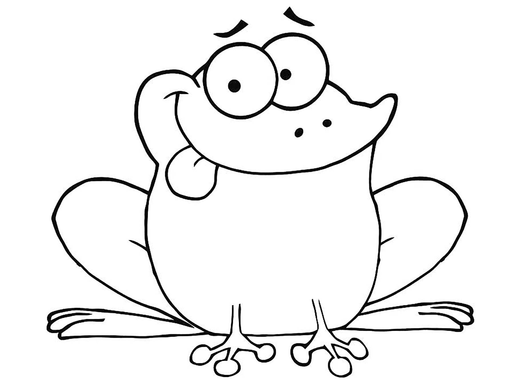 Frog Coloring For Kids Frogs Kids Coloring Pages