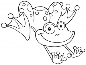 Coloring page frogs to download for free
