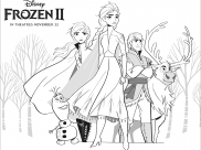 Frozen 2 Coloring Pages for Kids