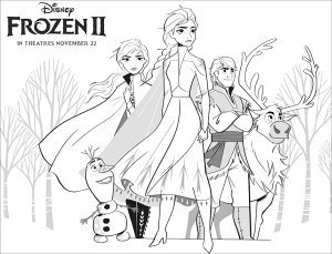 frozen 2 free printable coloring pages for kids