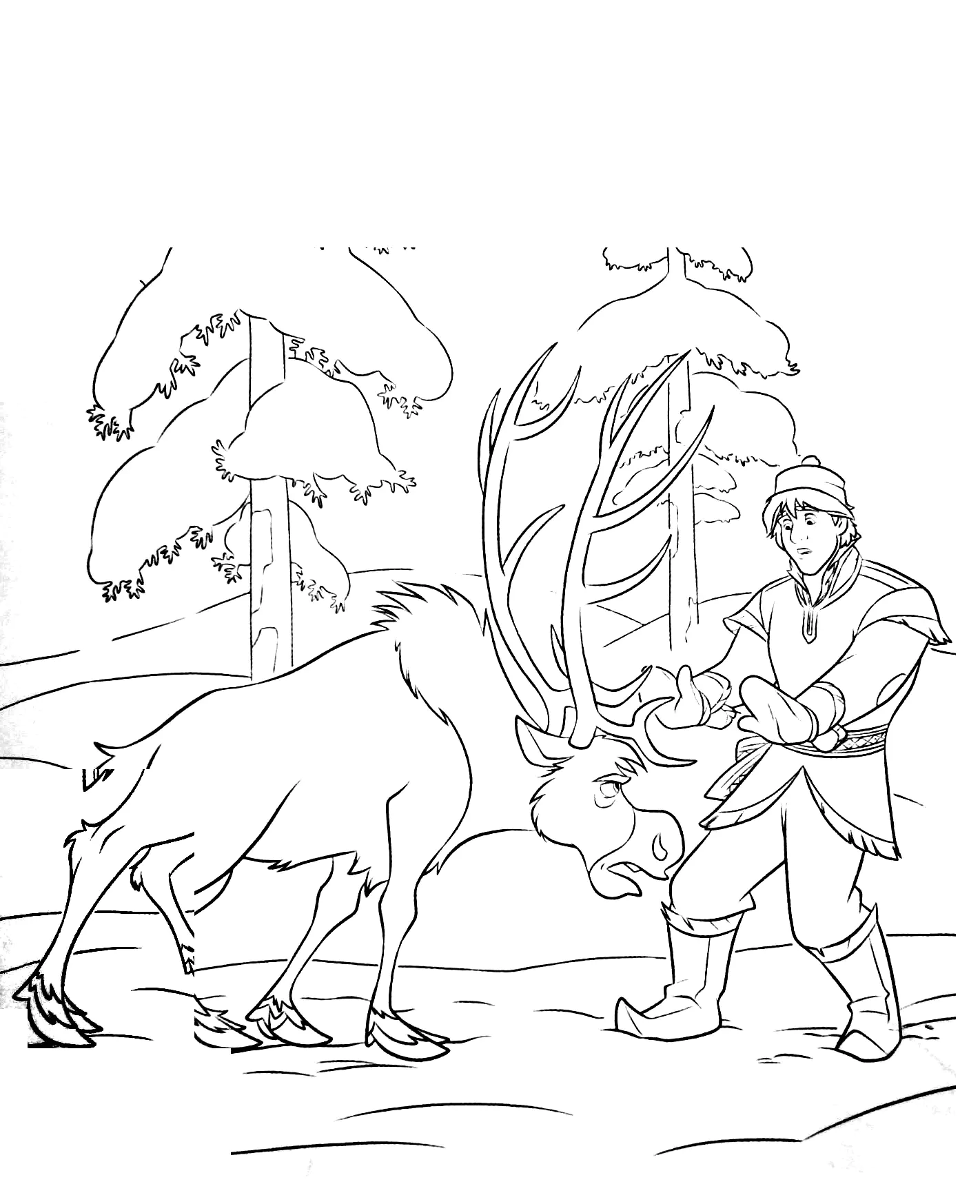 Frozen to download (Printable Coloring Page for Kids)