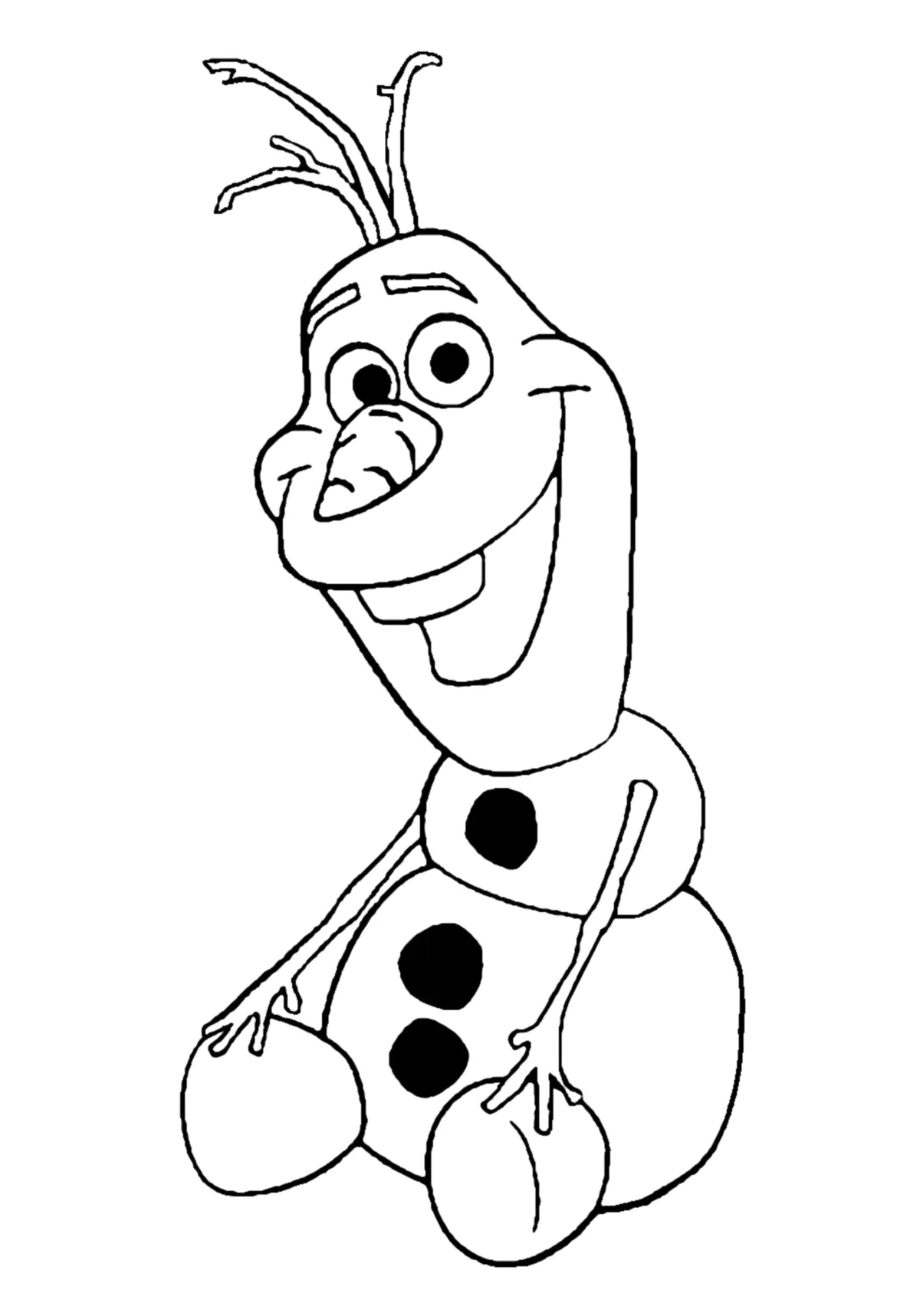 Frozen to print (Printable Coloring Page for Kids)
