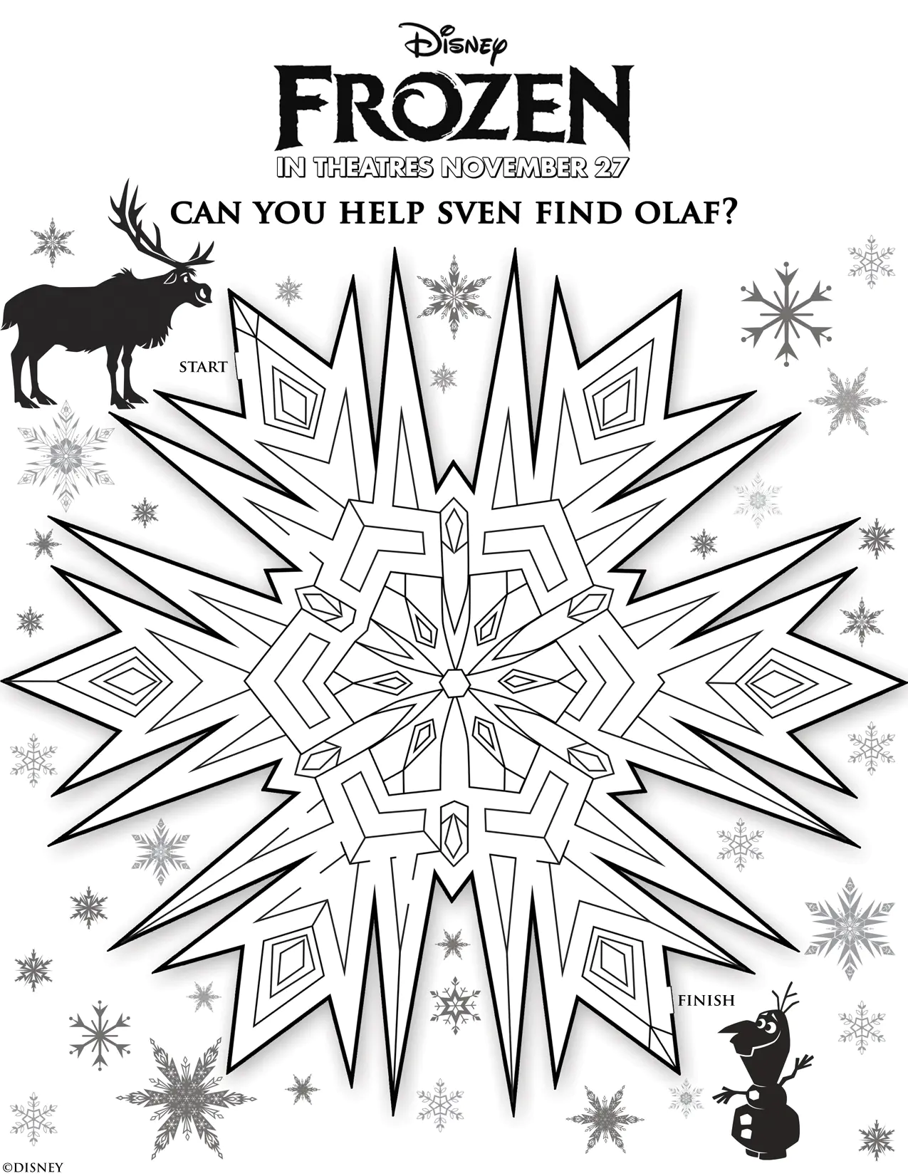 Frozen free to color for kids