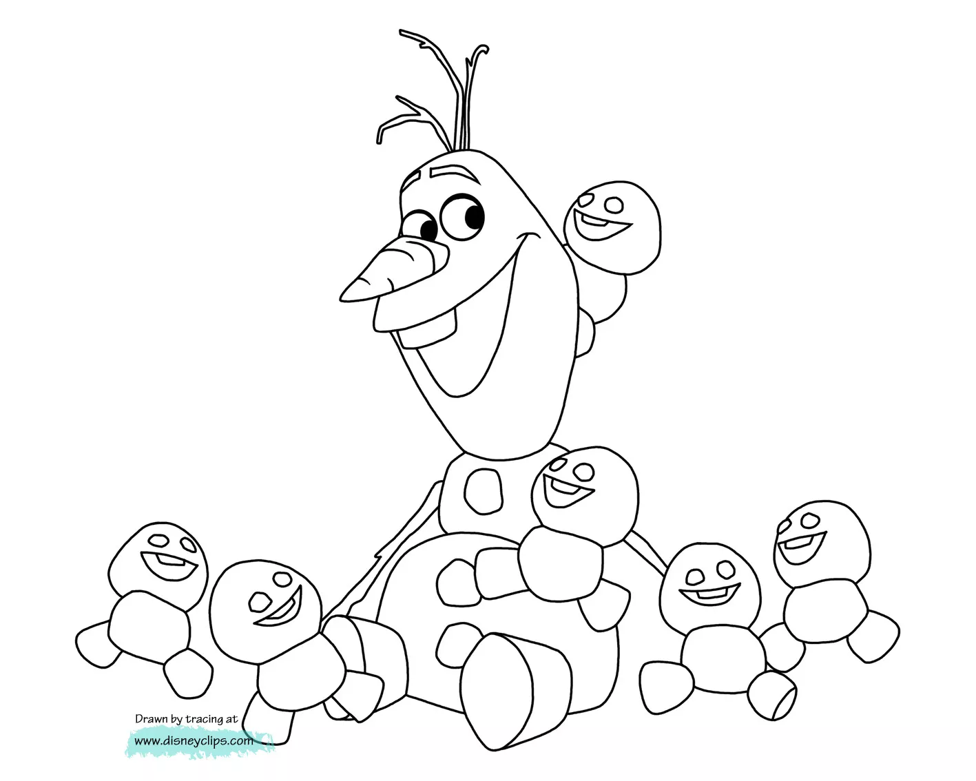 Frozen free to color for children
