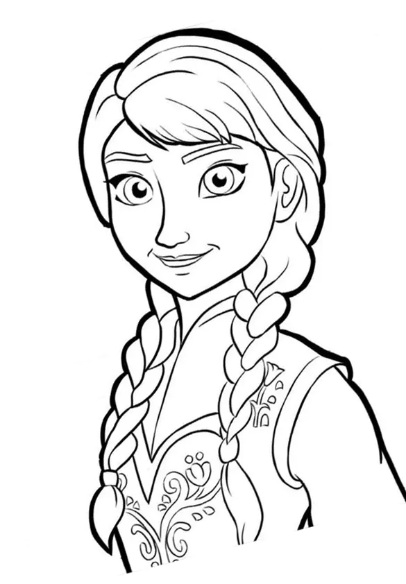 Frozen to print (Printable Coloring Page for Kids)