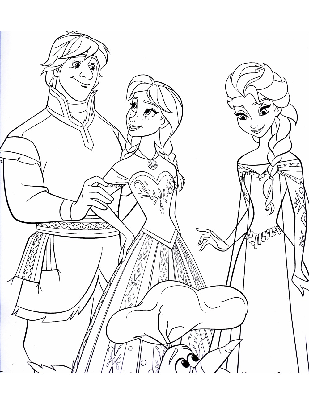 elsa and olaf coloring pages jpg