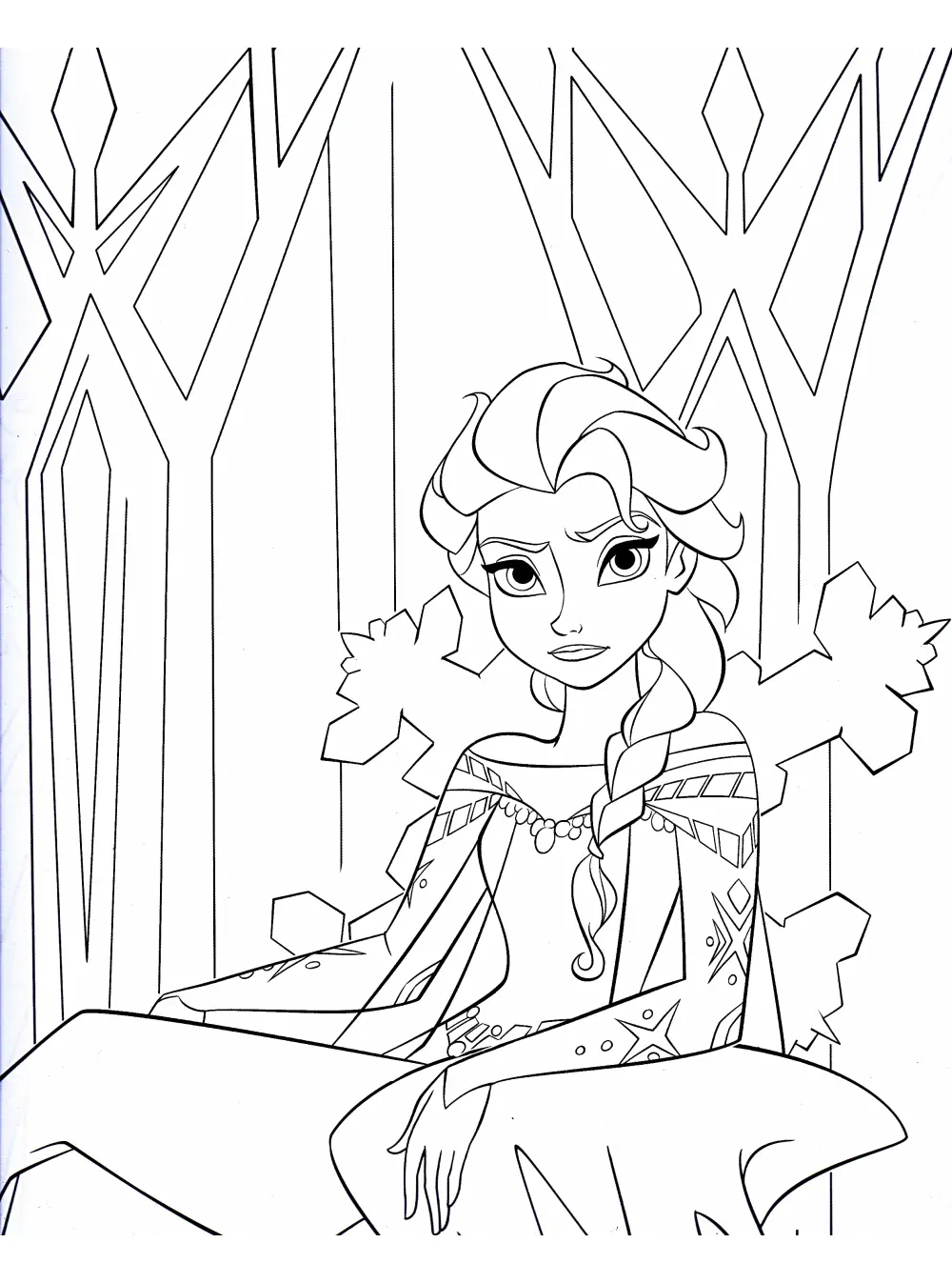 Frozen free to color for children