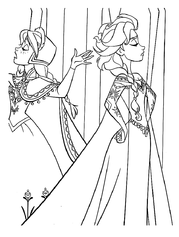 Frozen free to color for kids - Frozen Kids Coloring Pages