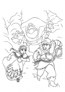 Coloring page frozen to print