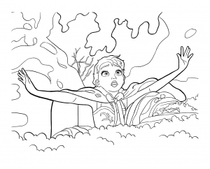 Coloring page frozen to color for children