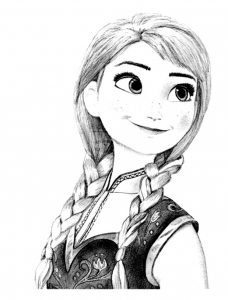 Coloring page frozen to color for kids