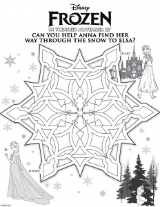 Coloring page frozen to color for kids