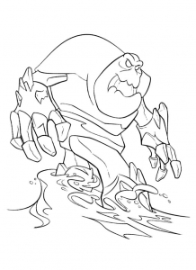 Coloring page frozen for children