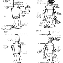 Printable Futurama coloring sheets for Kids