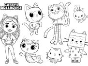 Gabby's Dollhouse Coloring Pages for Kids