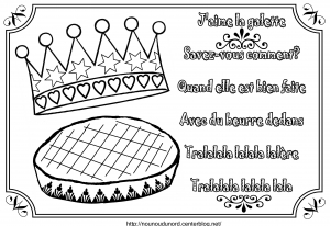 Coloring page galette to print for free