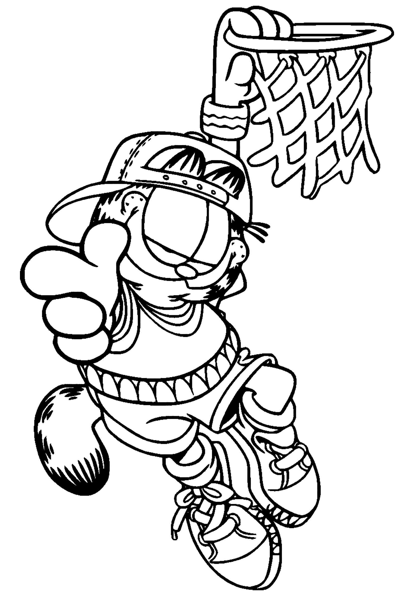 Download Garfield to download - Garfield Kids Coloring Pages