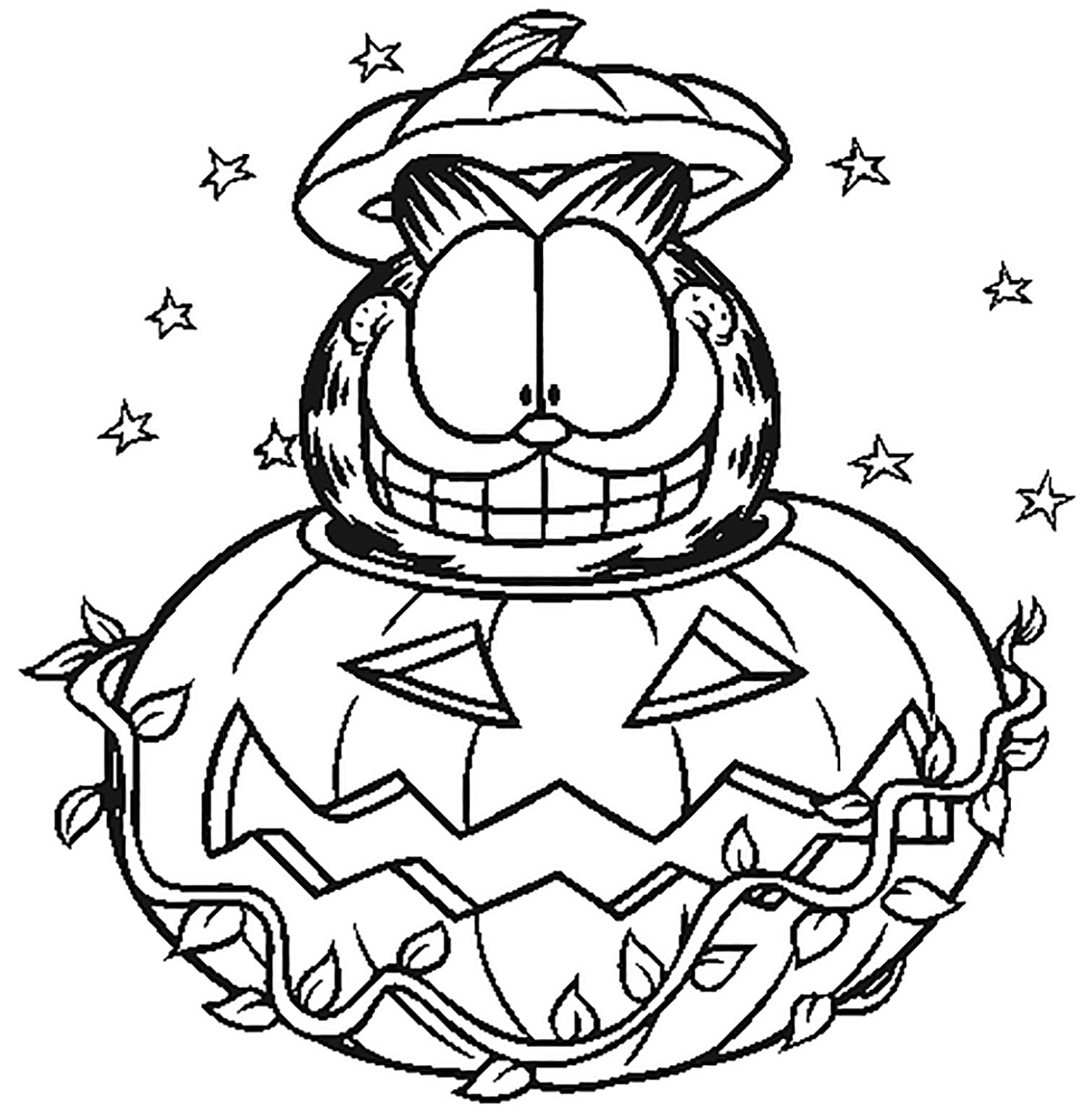 Garfield-free-to-color-for-children - Garfield Kids Coloring Pages