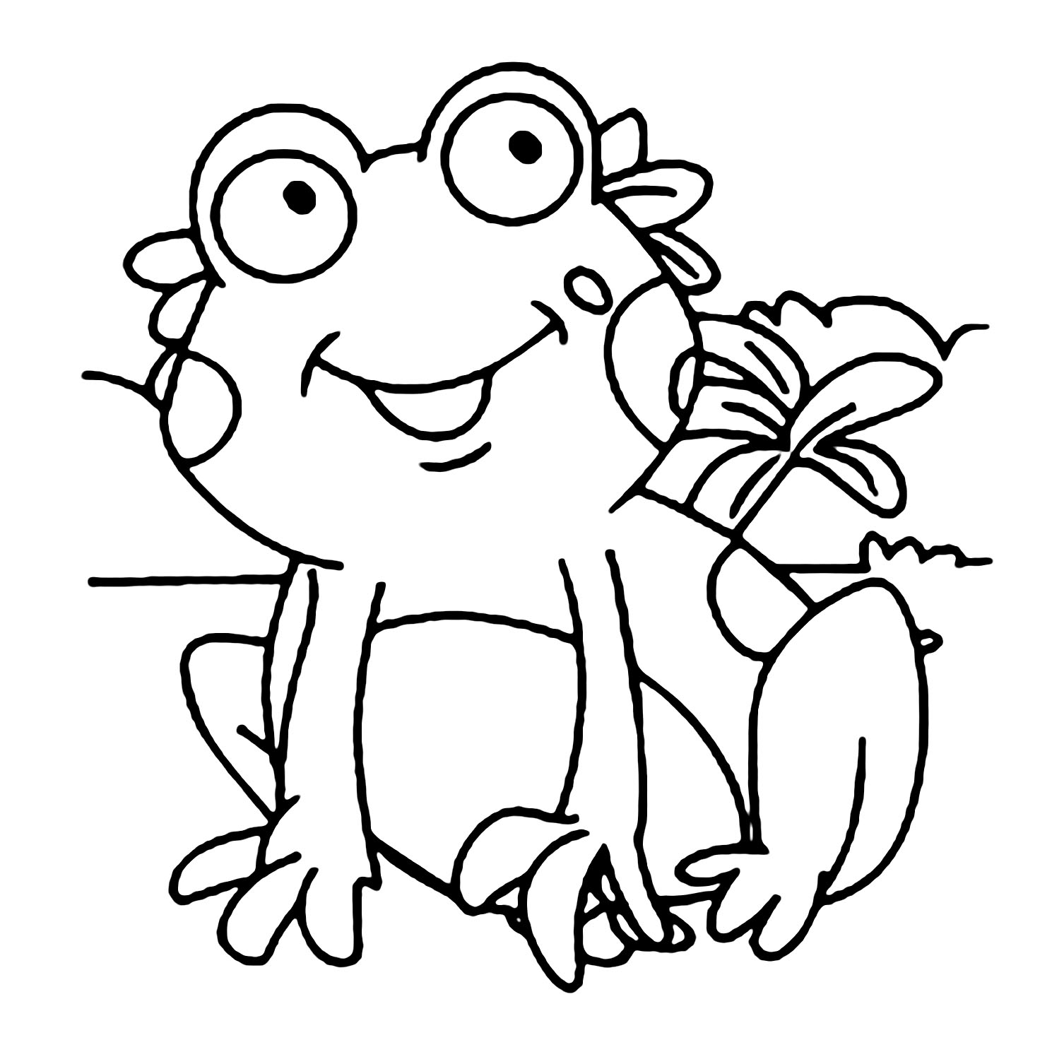 Simple Garfield coloring pages for kids