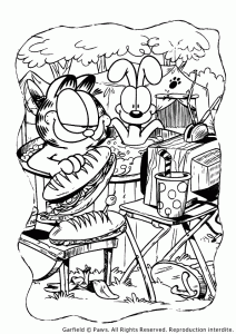 Garfield coloring pages to download