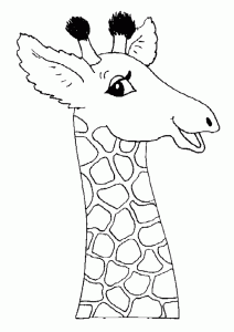 Coloring page giraffes free to color for kids