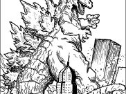 Godzilla Coloring Pages for Kids