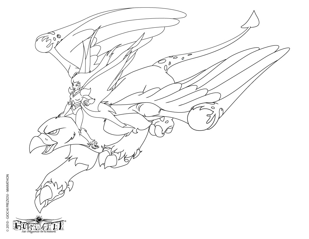 Cute free Gormiti coloring page to download
