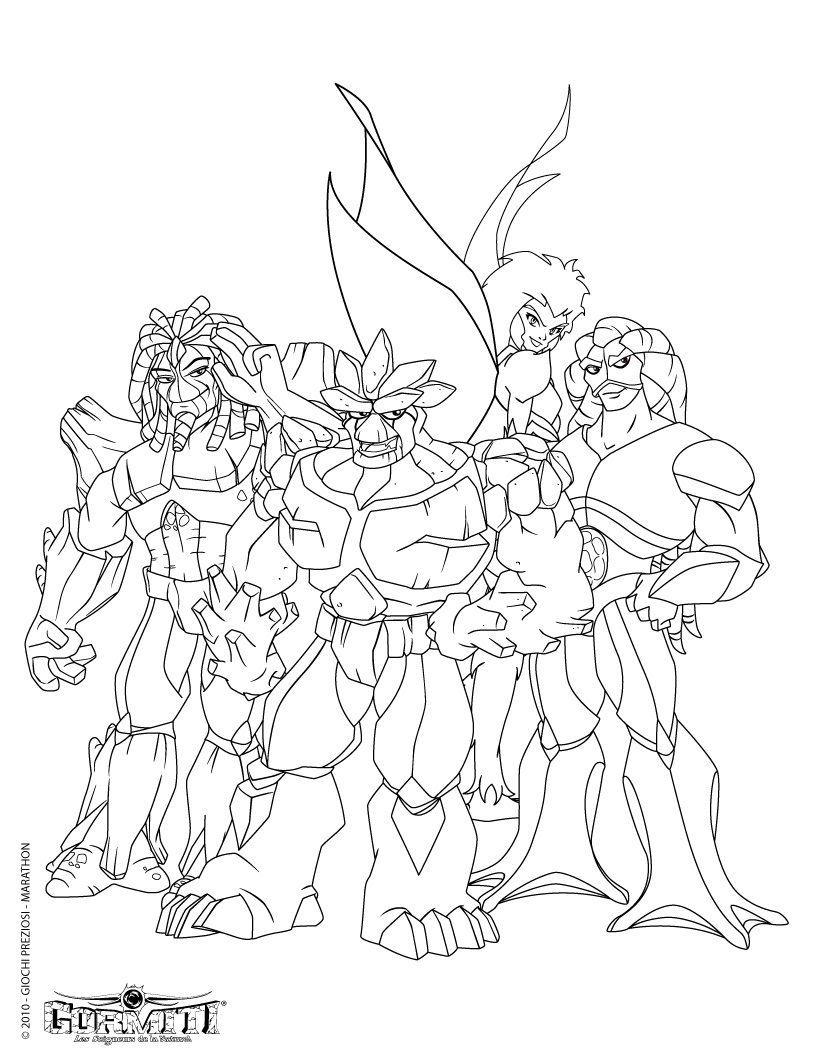 Gormiti coloring page to download