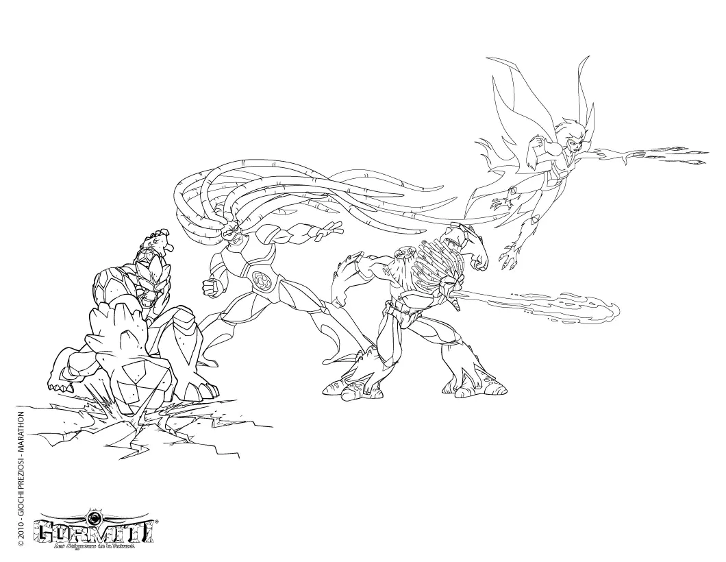 Gormiti coloring pages for kids
