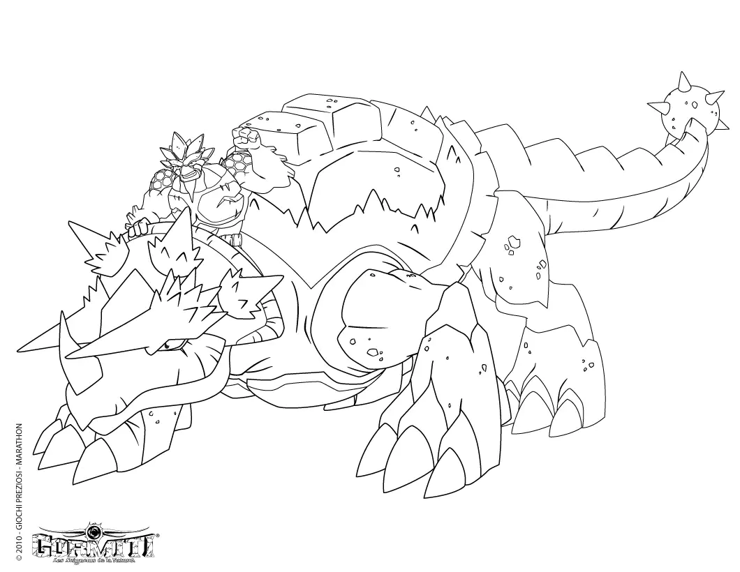 Printable Gormiti coloring pages for kids