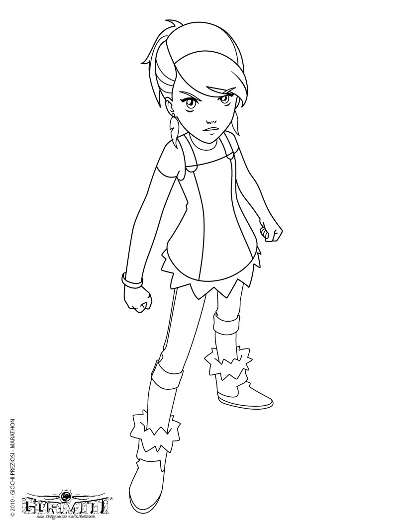 Funny Gormiti coloring page for children