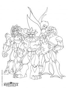 Coloring page gormiti free to color for kids