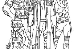 Guardians of the Galaxy Coloring Pages for Kids