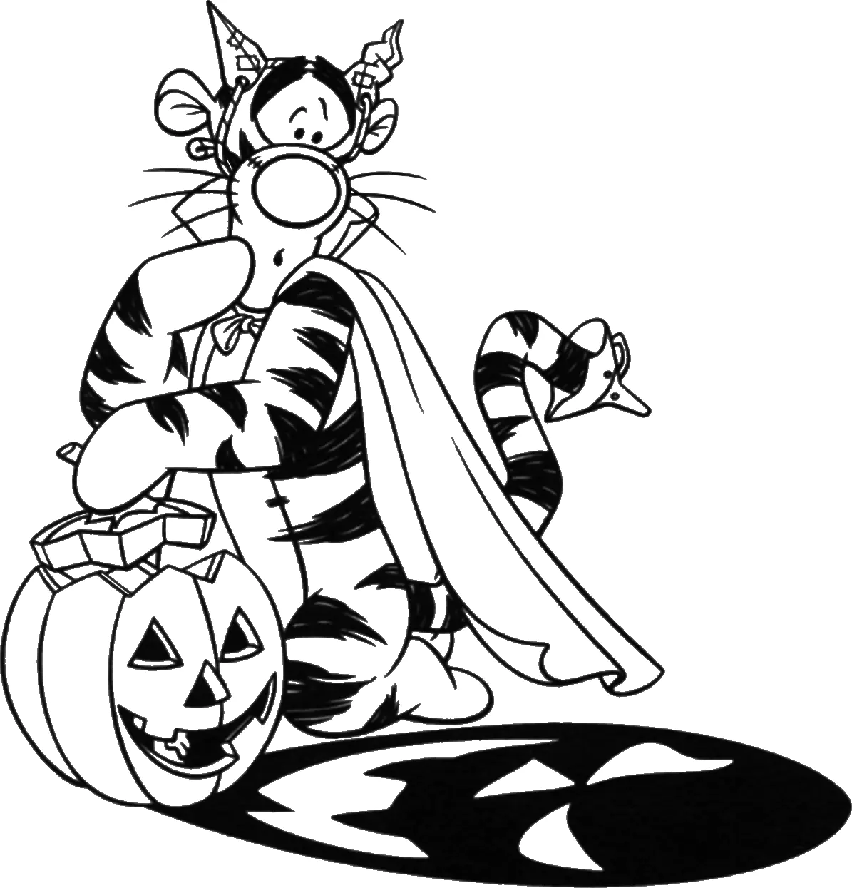 Printable Halloween coloring page for kids