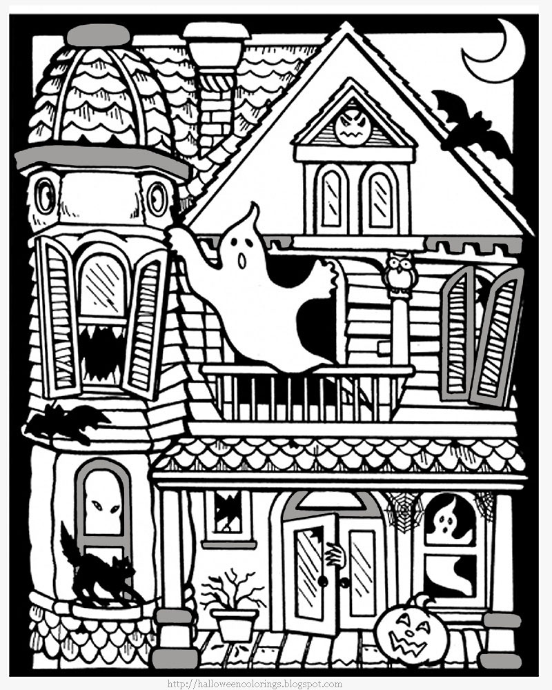 Free Halloween coloring pages to download Halloween Kids Coloring Pages