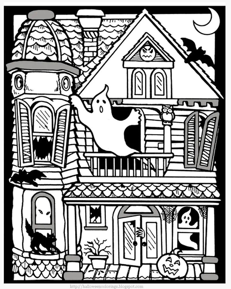 Free Halloween coloring page to download