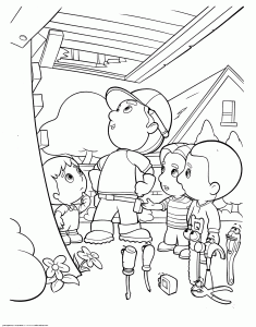 Coloring page handy manny to print
