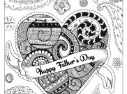 Printable Happy Fathers day coloring sheets for Kids