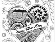 Happy Fathers day Coloring Pages for Kids