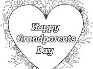 Happy Grandparents day Coloring Pages for Kids