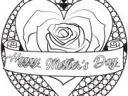 Happy Mothers day Coloring Pages for Kids
