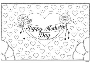 Fun Mother's Day coloring page for kids