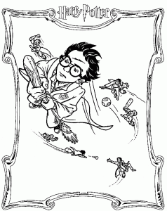 Coloring page harry potter free to color for kids